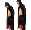 RTNZ-053yiwu caddy New Cloak Long Black +Red Unisex Cape Fancy Dress Halloween Vampire Devil Cloak MOQ from 100 pcs