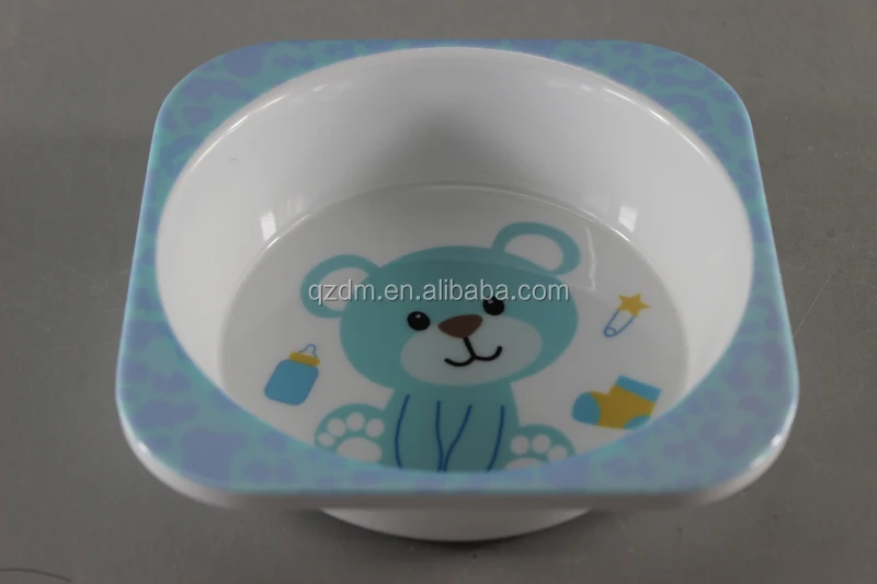 Kids Melamine Square Bowl Mealmine kid's Bolw