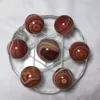 Banded NaturalAgate Seven Star Array Geomantic Furnishing Article