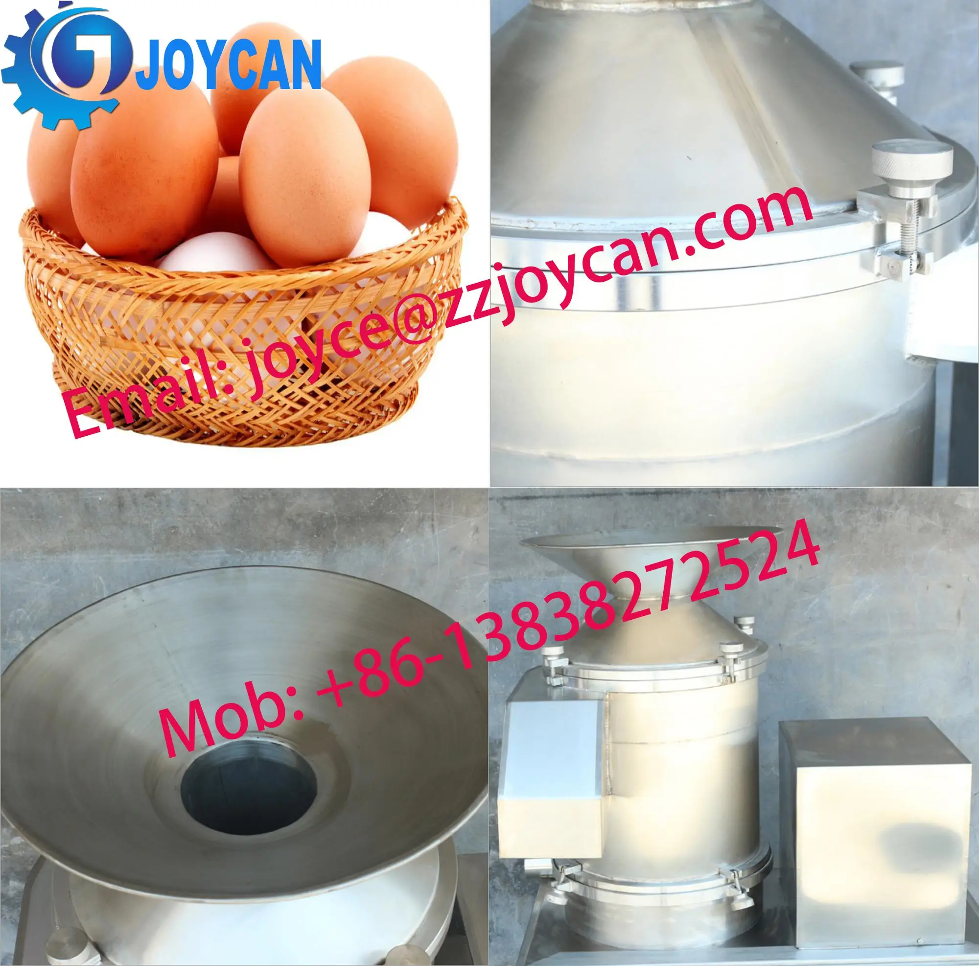High Efficient Centrifugal Egg Breaking Machine Egg Breaking Machine