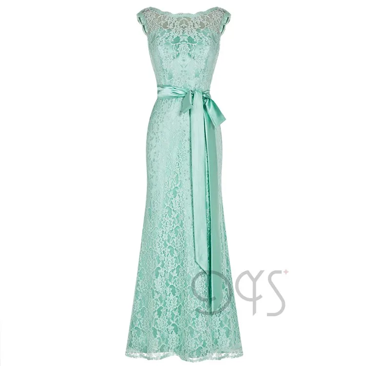 Gorgeous Simple Design Sheath Lace Long Mint Green Evening Dinner Dress With Sash Buy Mint Dress Evening Dinner Dress Long Evening Dinner Dress Product On Alibaba Com