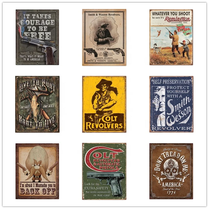 Wholesale Metal Wall Hanging Signs Rustic Antique Plates We Don`t Call
