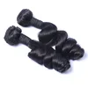 Cheap human hair loose wave hair bundles and closure for black women