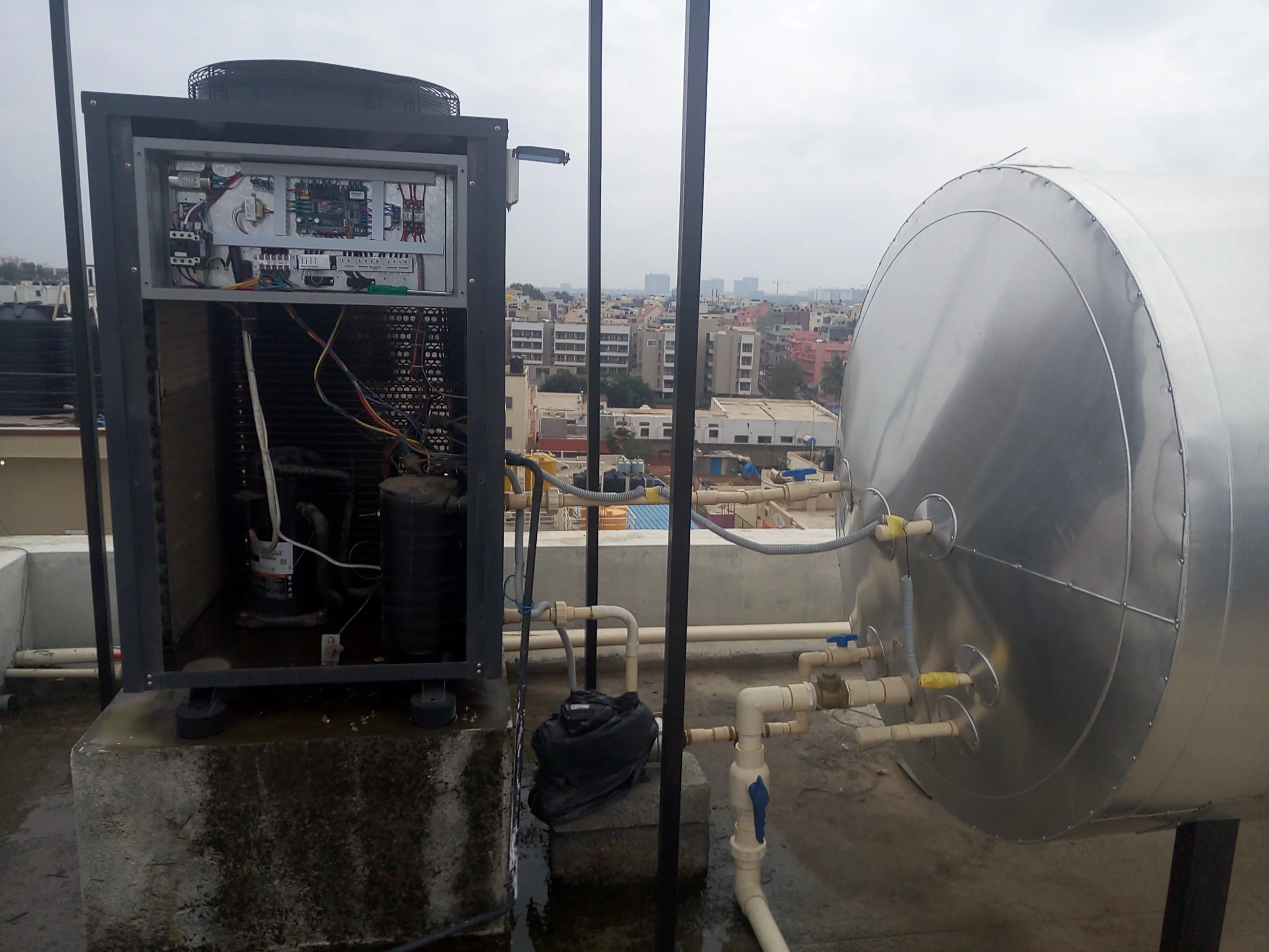 16kw industry hot water heat pump,80deg high te