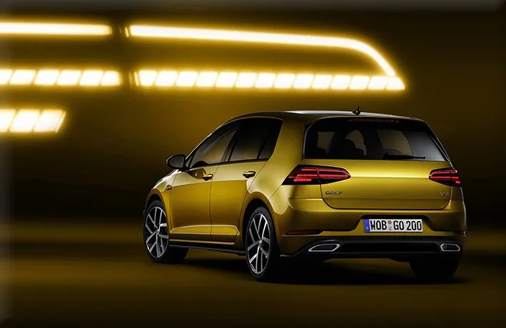 汽车尾部灯箱灯动态刹车转向信号 led灯尾灯高尔夫 7 mk7