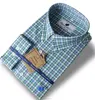 OEM embroidered button down classic check men's casual shirts