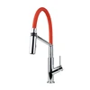 Modern Silicone Red Rubber chrome Flexible Hose Pull-down for Kitchen Faucet Tap Mixer Taps robinet de cuisine