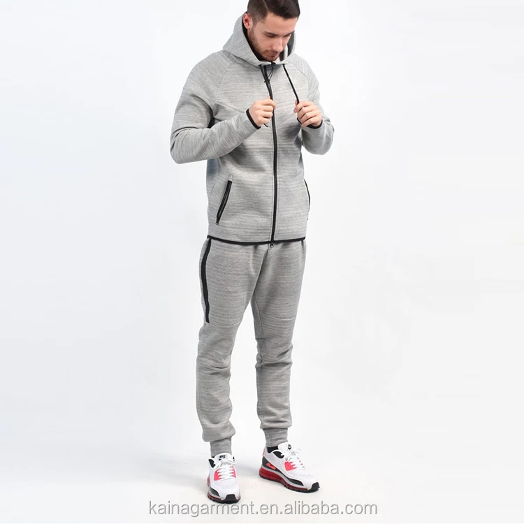 Unique Design Custom Logo Blank Size Zipper Grey Tech Fleece Mens ...