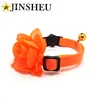 Special pet fashion bulk flower orange cat collars