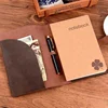 Professional Custom Leather Soft Cover Printed Craft Paper Journal Planner Business Personalized Craft Notebook With Cover