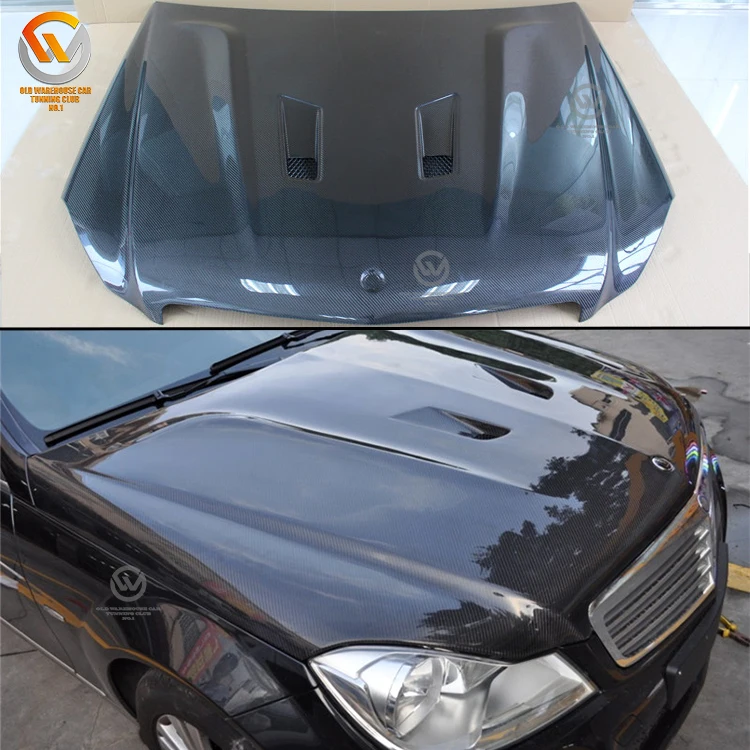 Cf/frp Engines Hood Cover For Black Series W204 C63 Amg1114 Body Kit