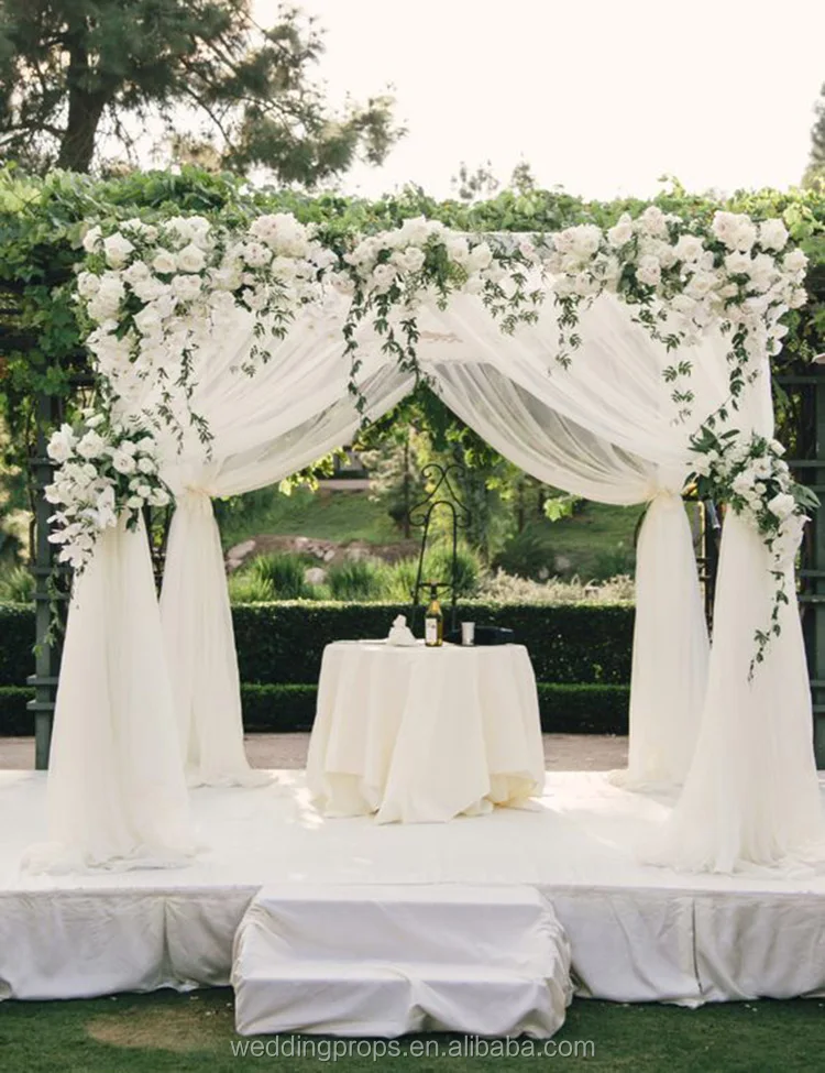 China Wholesale Pipe And Drape Square Wedding Cake Stands Cheap