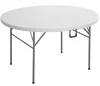 165cm tables 5.4FT Round Heavy Duty White Plastic Folding Table