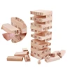 Wooden Toppling Tumbling Stacking Tower Building Blocks for Kids