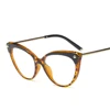 New trendy band design tr90 cateye glasses frame women custom logo optical eyeglasses frame