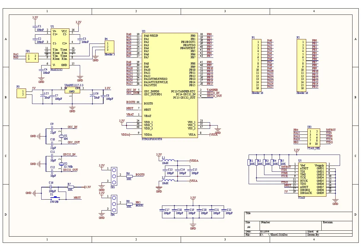 stm32f103c8t6 system board microcontroller core board stm32 arm 