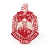 100% Embroidery Delta Sigma Theta Custom Embroidered Patches Iron On Patch for Clothing