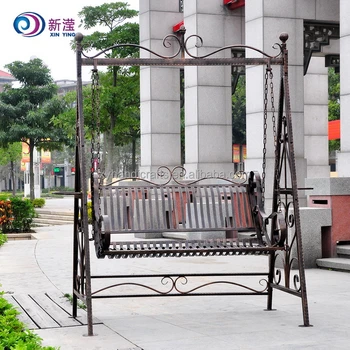 New Design Wrought Iron Swing Buy Wrought Iron Swing Wrought Iron Patio Swing Garden Wrought Iron Swing Product On Alibaba Com