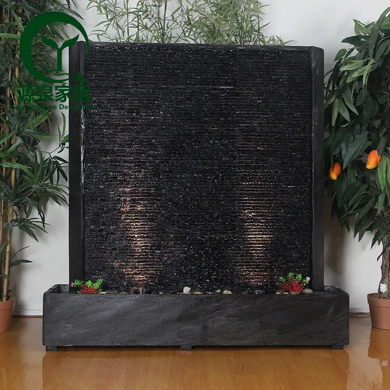 Water curtain wall water fountain water features large