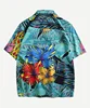 Summer Hawaii Printing Style Hot Sale Poplin Shirt for Men Beach Vacation