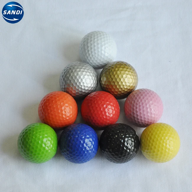 Promotional Custom 2 Pieces Practice Color Golf Ball Buy Golf Ball