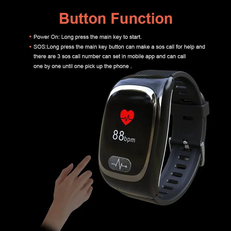 ZOER H66 SOS Call Smart Watch With Location Tracking Sleep Monitor
