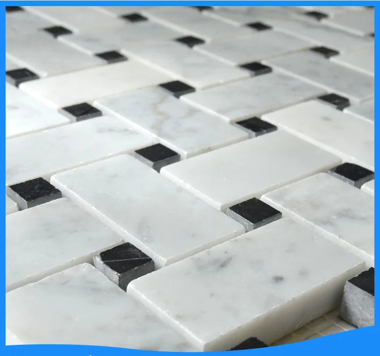 Love home Square White Wall Decoration Tile Marble Mosaic