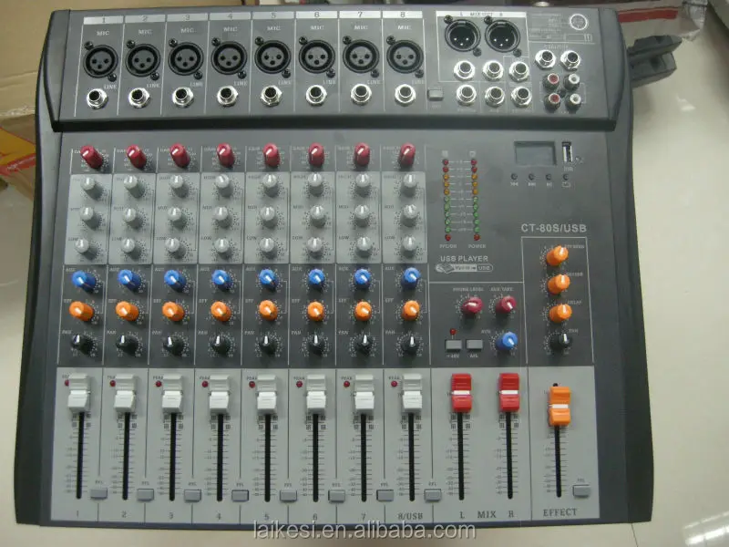 2015 Laikesi Cheap Ct60s Mini Audio Mixer With Usb /6channel Audio