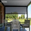 Electric Outdoor Patio Rainproof Screen Components Roller Blind