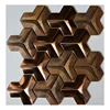 Best selling new design irregular shape copper mix rose gold stainless steel metal mosaic tile for art background wall decor