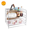 2019 New arrival kitchen utensils 2 tier wire frame dish rack