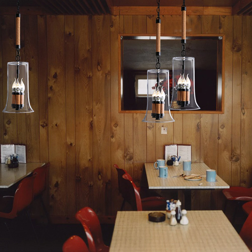 2016 nieuwe moderne glazen hanglampen industriële stijl hanglamp ...