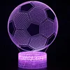 USB charging remote controm customized any shape football earth 3d illusion led night light