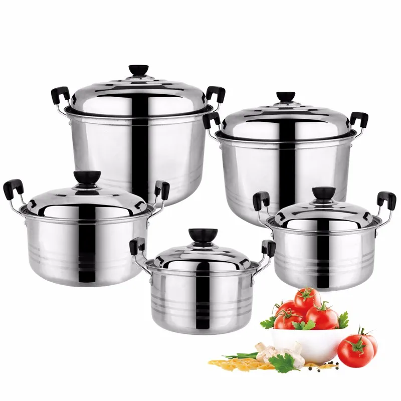 stainless steel cooking pot set