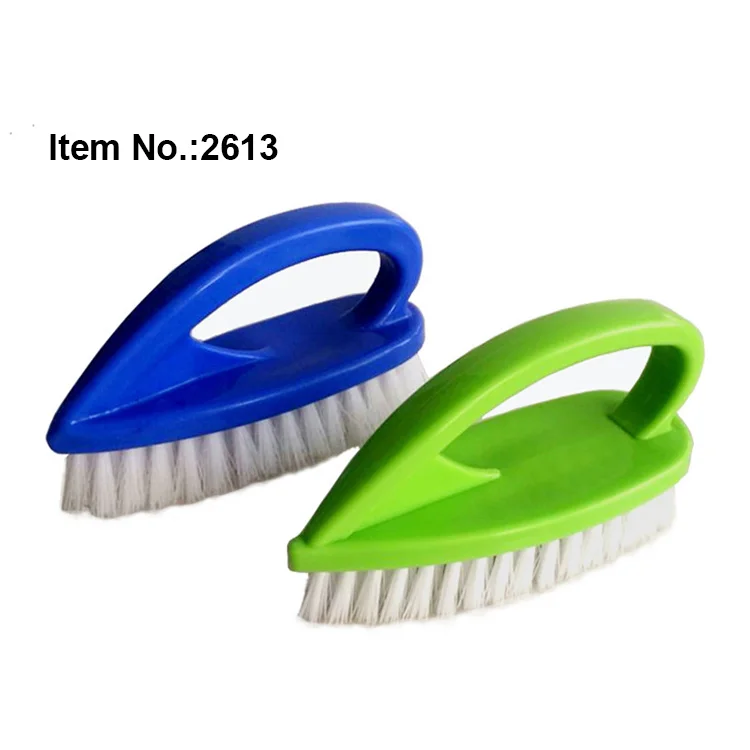 
clothes cleaning products iron shaped plastic laundry brush 