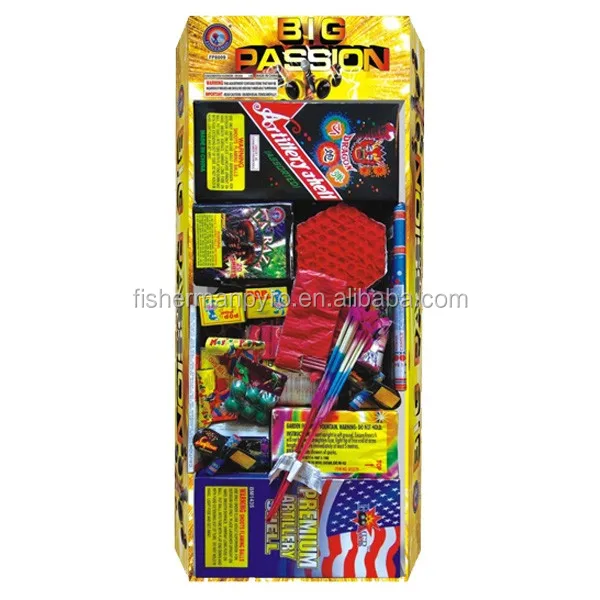 Big passion Family assortment pack various kinds of fireworks for kids from Liuyang fireworks factory