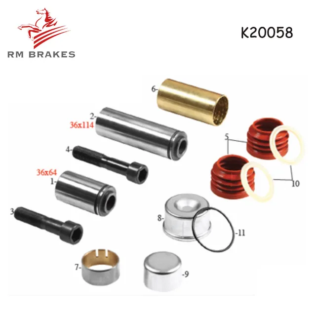 SB6/SB7 Brake Caliper Pin Set For Mack Truck Spare Parts