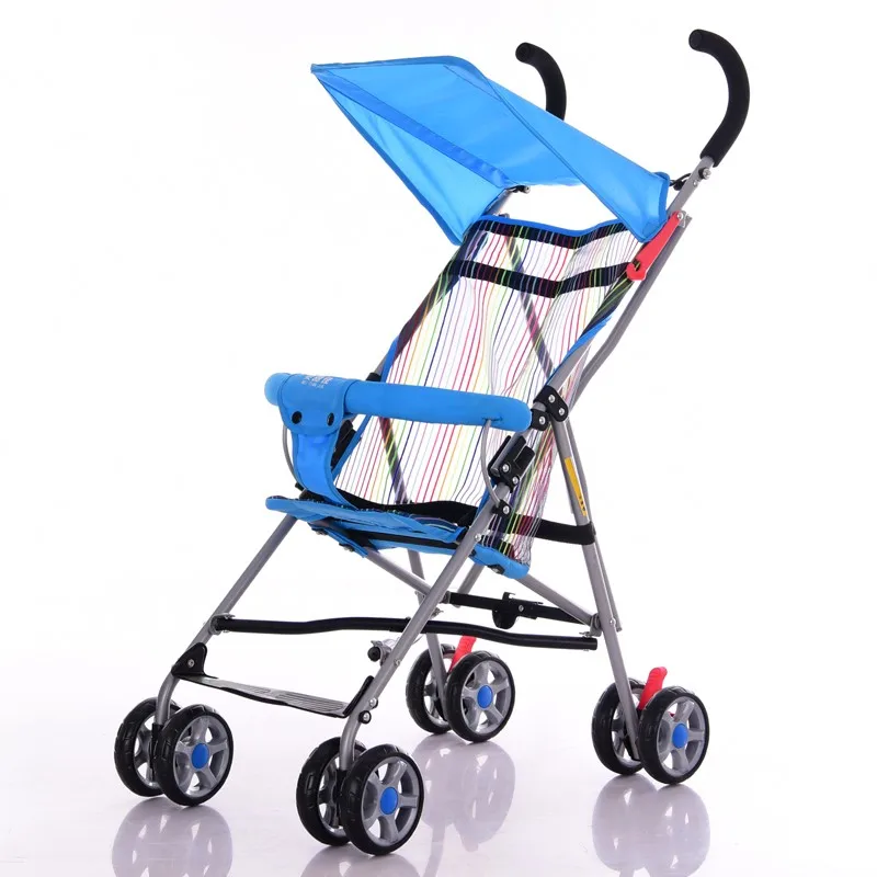 Lightweight Baby Walker Stroller For Traveling,4 Wheel Foot Brake Baby
