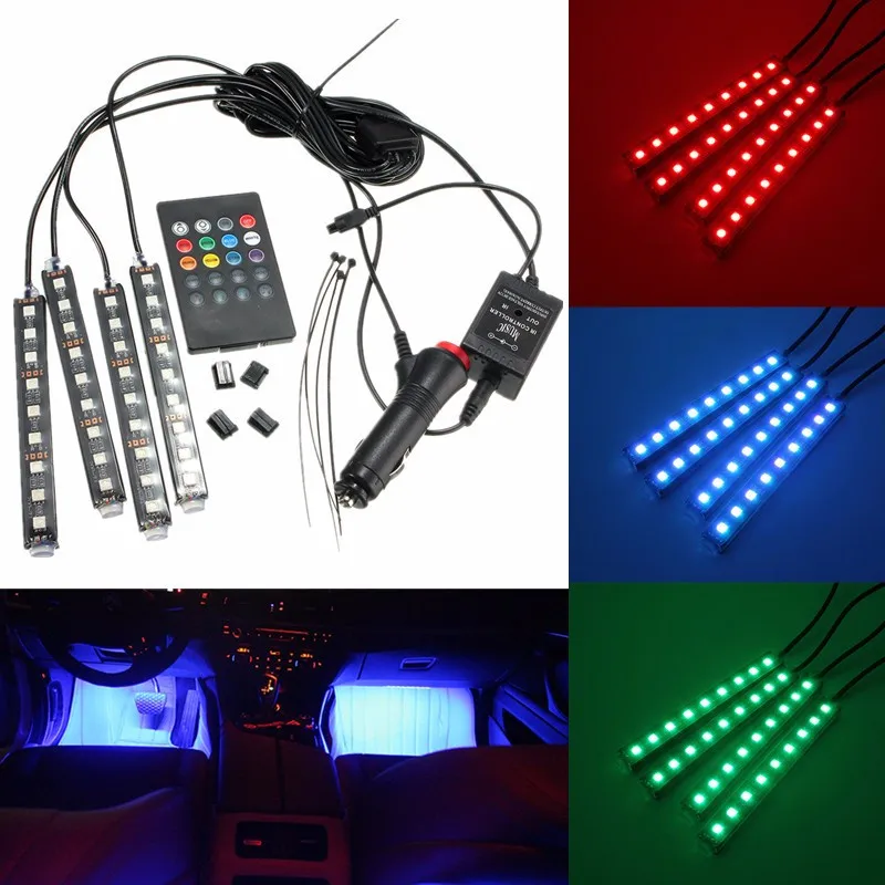 Светодиод пульт. Car inside RGB led. Car Music Rhythm Lamp cm 580.