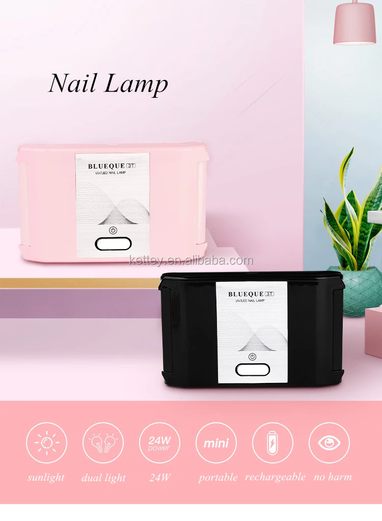 24W Rechargeable Foldable UV Nail Led Lamp