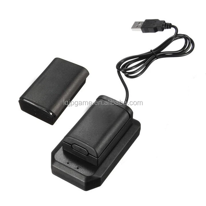 LQJP for Xbox 360 battery 4800mAh Rechargeable Battery Pack Charger Cable for xbox 360