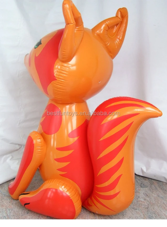 China Supply Big Pvc Inflatable Fox Toys Giant Inflatable Zoo Animals ...