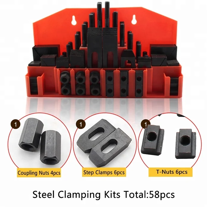 M8 M10 M12 Ck12 M16 M18 58pcs Deluxe Steel Clamping Kit Buy Clamping