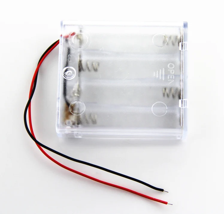 4 Aa Battery Holder,6v Holder Box Case,Battery Holder With Switch/cover