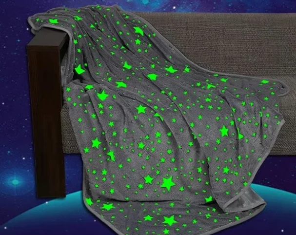 
throw flannel luminous blankets Glow in the dark ring 
