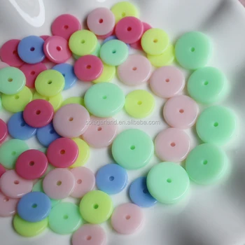 Flat Round Coin Shape Beads Loose Beads 