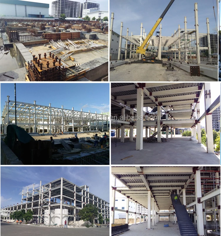 Prefabricated High Rise Warehouse Drawings Steel Structure Hotel Building