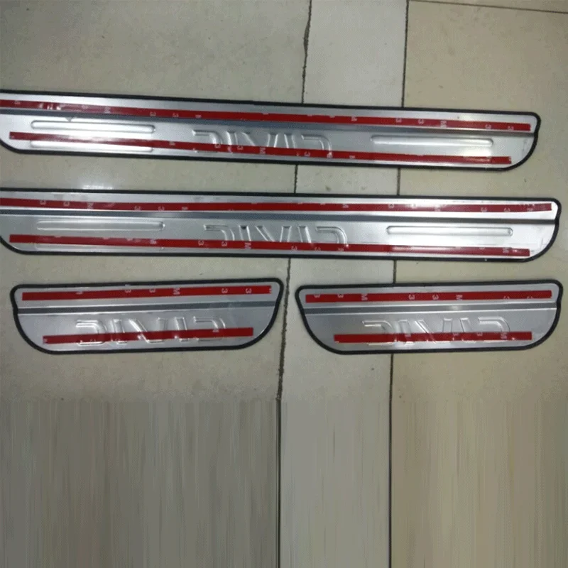 Car Accessories Exterior Decoration Door Led Sill Scuff Plate For Honda ...