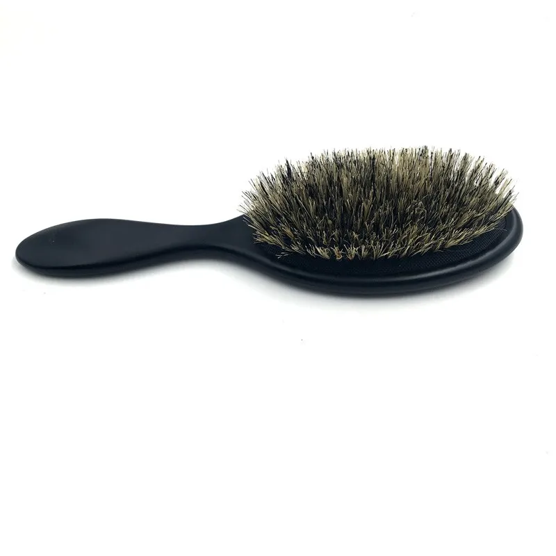 Factory Boar Bristle Hair Brush Plastic Paddle Black Hair Brushes - Buy ...