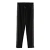 Wholesale OEM Side Stripe Fringe Custom Jogger Sweatpants For Women